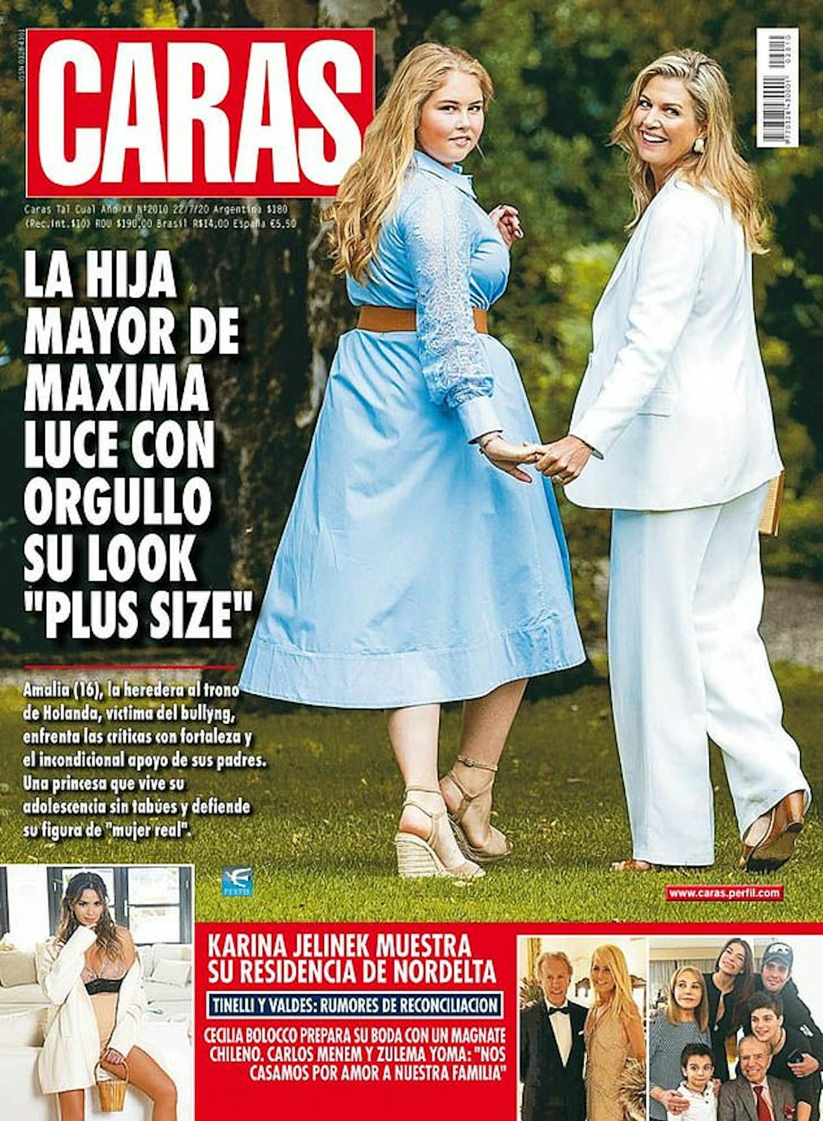 Ein Magazin titelte ein Foto von Amalia und ihrer Mutter Königin Maxima mit "Die Prinzessin zeigt stolz ihren Plus-Size-Look" – das sorgte für heftige Kritik.