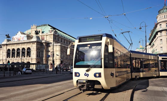 Aufnahme der Badner Bahn.