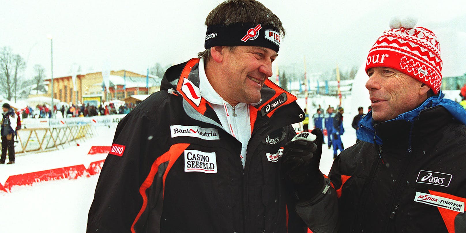 Ex-Trainer Walter Mayer 2001 zusammen mit ÖSV-Boss Peter Schröcksnadel
