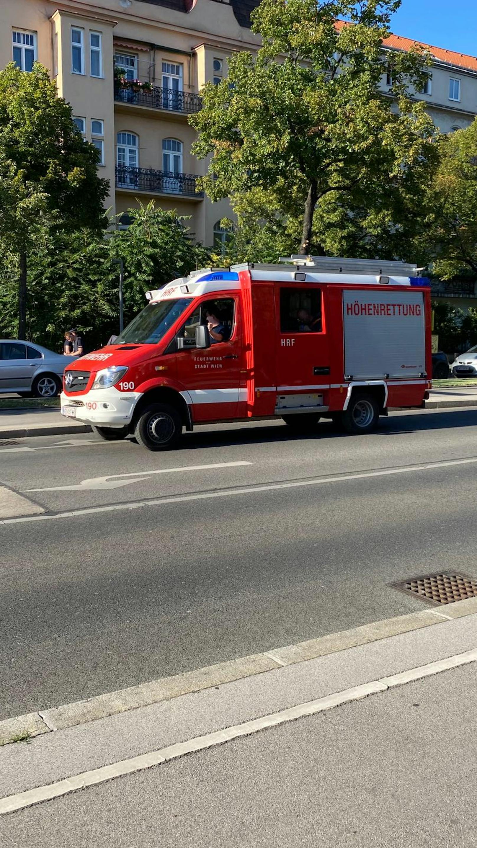Rettungs-Einsatz in Wien-Leopoldstadt