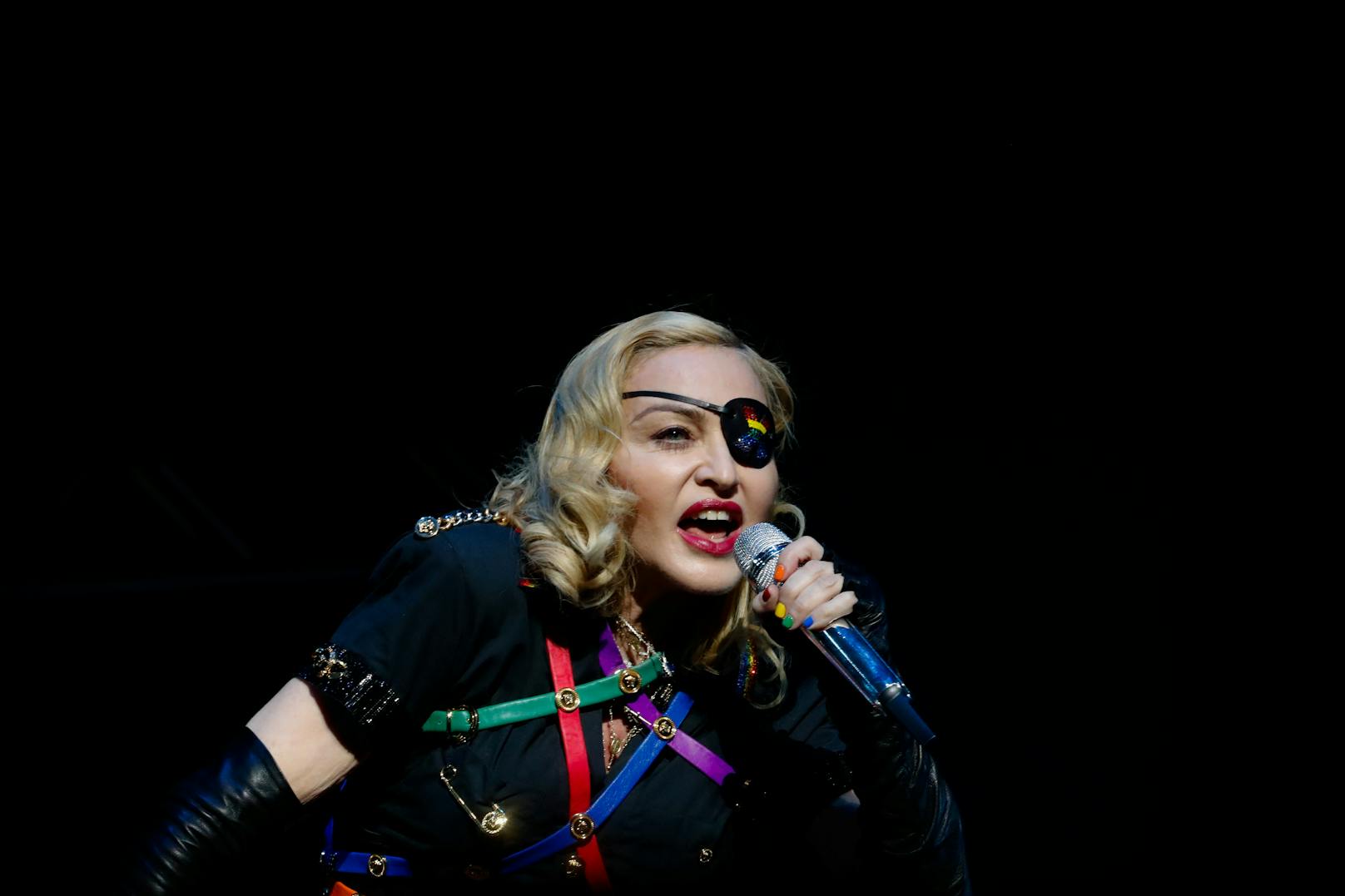 Madonna bei einem Konzert in New York.