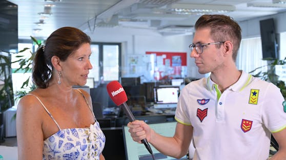 Marion Nachtwey berichtet "Heute.at"-Chefredakteur Clemens Oistric über ihre Erfahrungen mit Corona am Wolfgangsee.