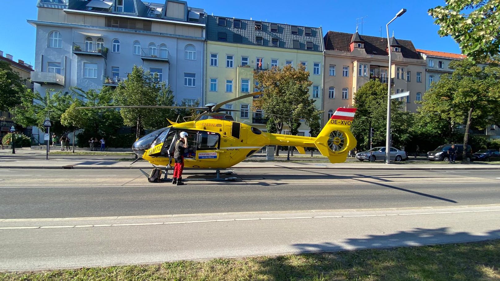 Rettungs-Einsatz in Wien-Leopoldstadt