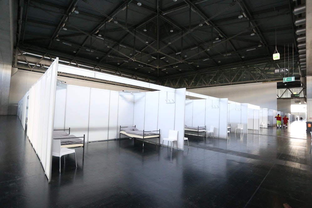 Die Corona-Bettenstation in der Messe Wien hat nun ausgedient.