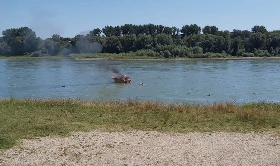 Alarm um Boot auf der Donau