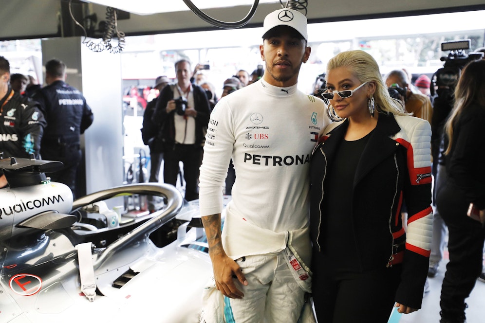 Lewis Hamilton, Christina Aguilera