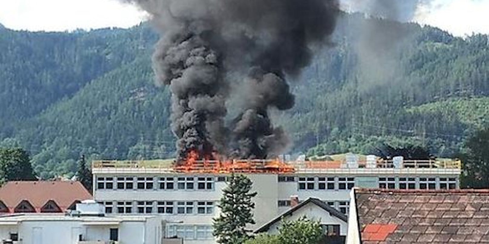 Die NMS St. Marein im Mürztal stand in Flammen