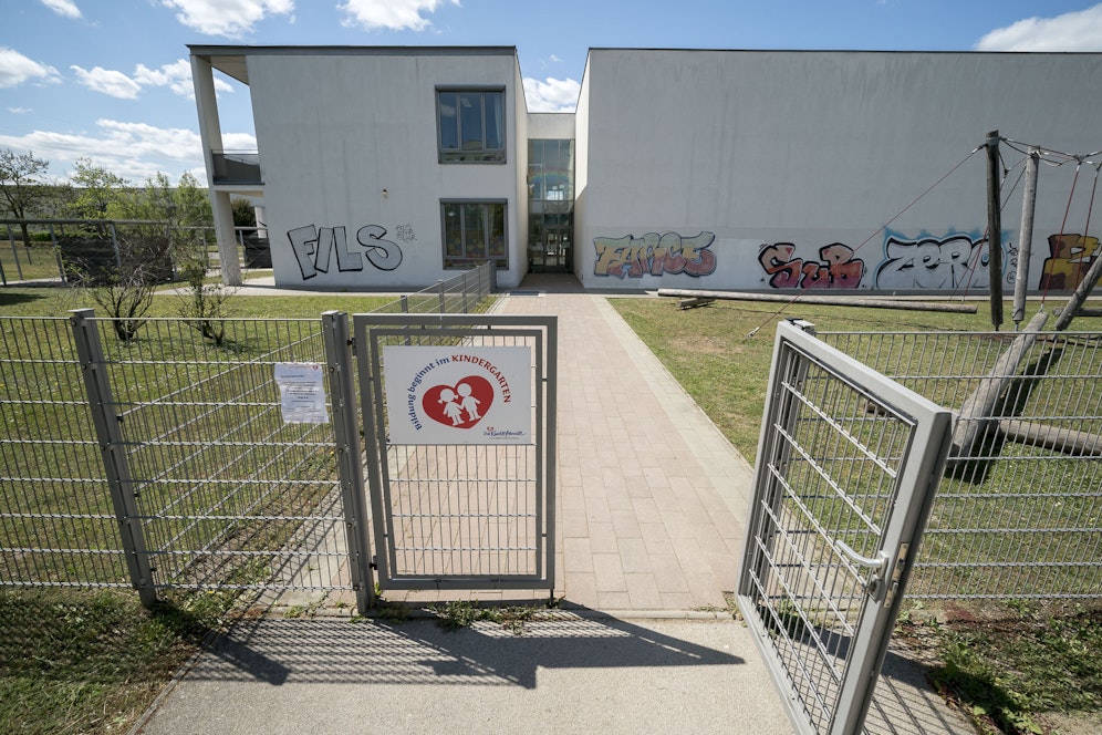 In diesem Kindergarten in Wien-Liesing war der Zivildiener tätig