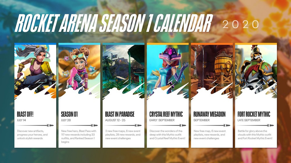 Rocket Arena Saison 1 mit kostenloser Spielmöglichkeit.