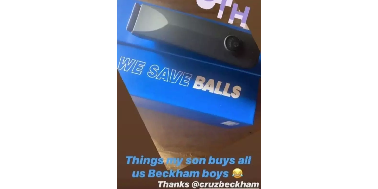 David Beckhams Instagram-Story