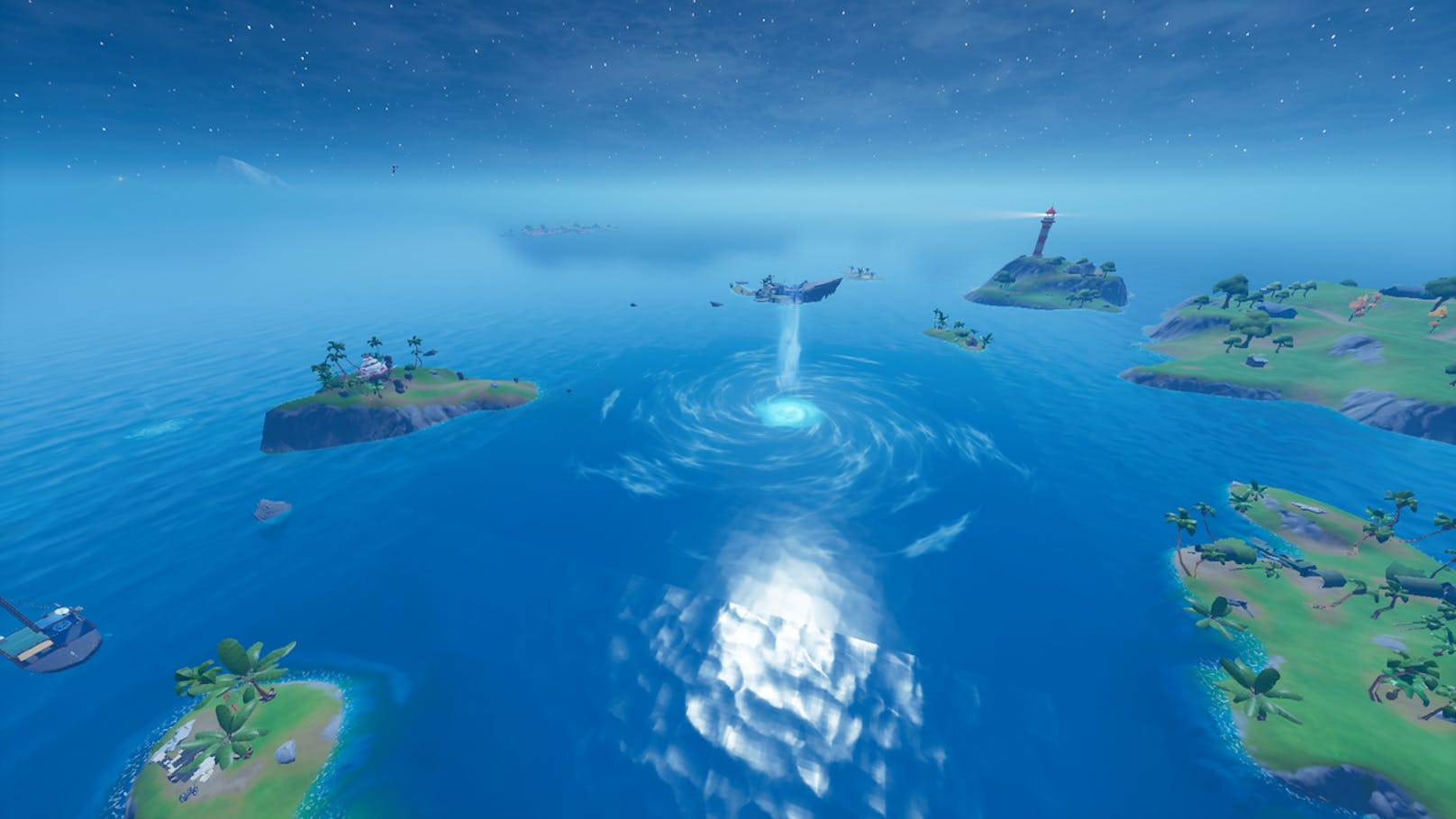 Unter dem Strudel im Nordwesten der "Fortnite"-Karte wird Atlantis vermutet.