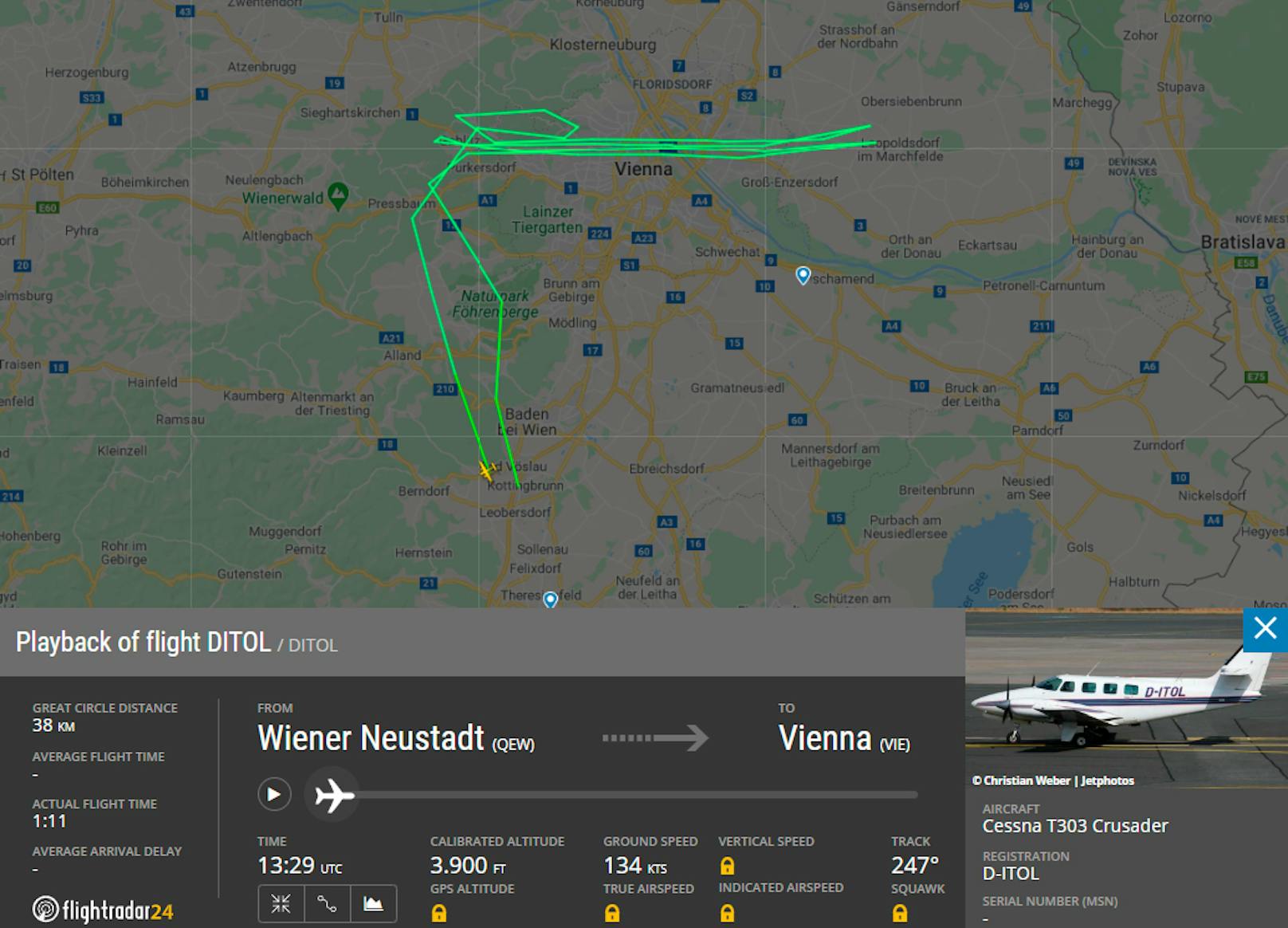Luftbild-Befliegung der Stadt Wien am 30. Juli 2020