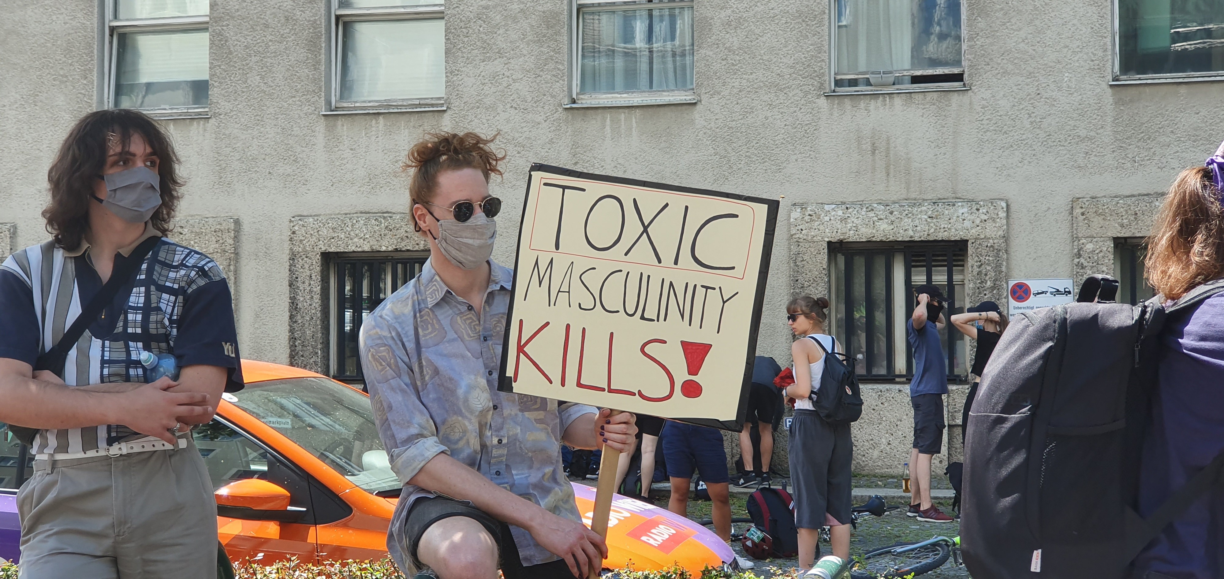 Um 13.30 Uhr versammelten sich die ersten Demo-Teilnehmer.