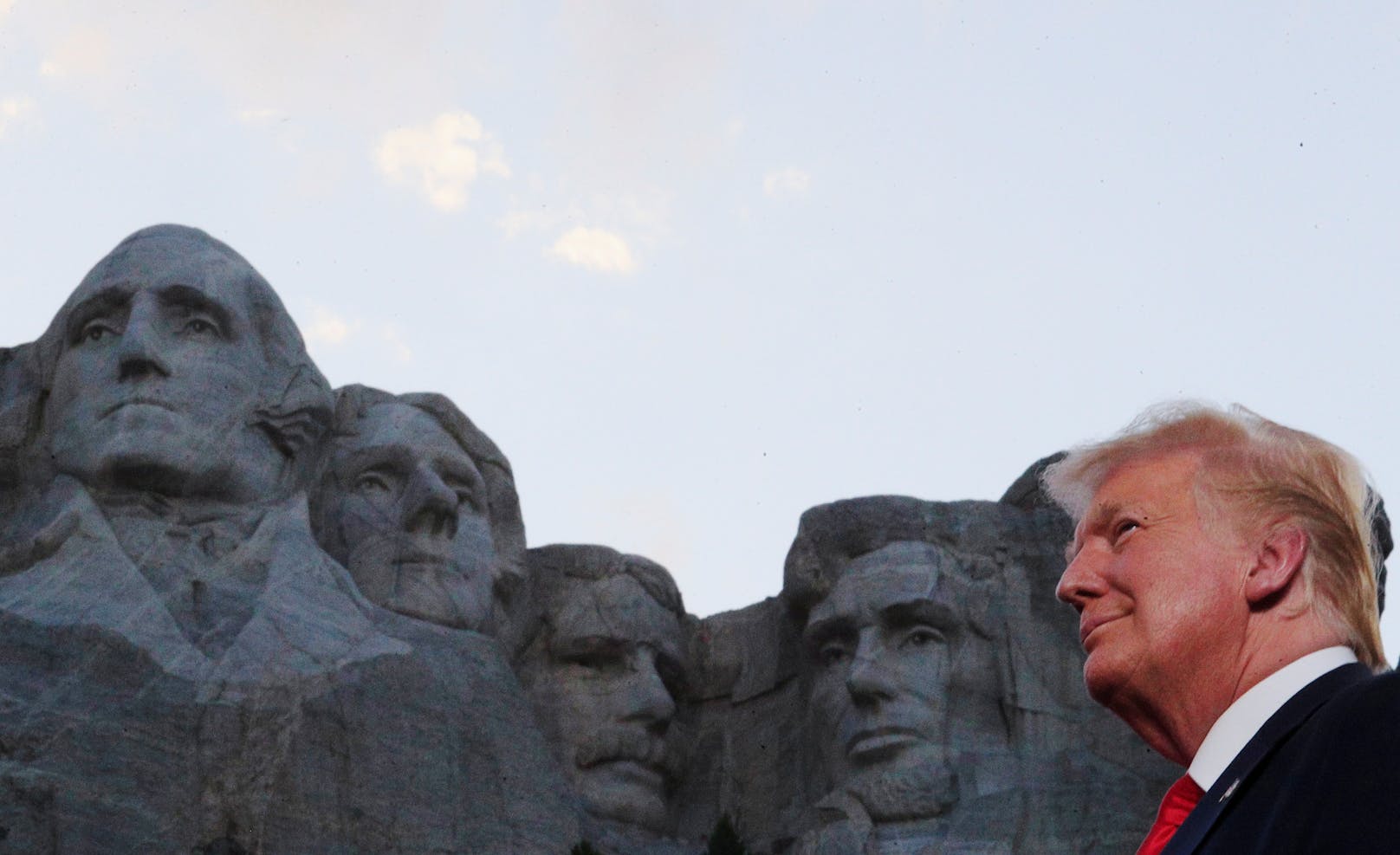 Donald Trump am Mount Rushmore