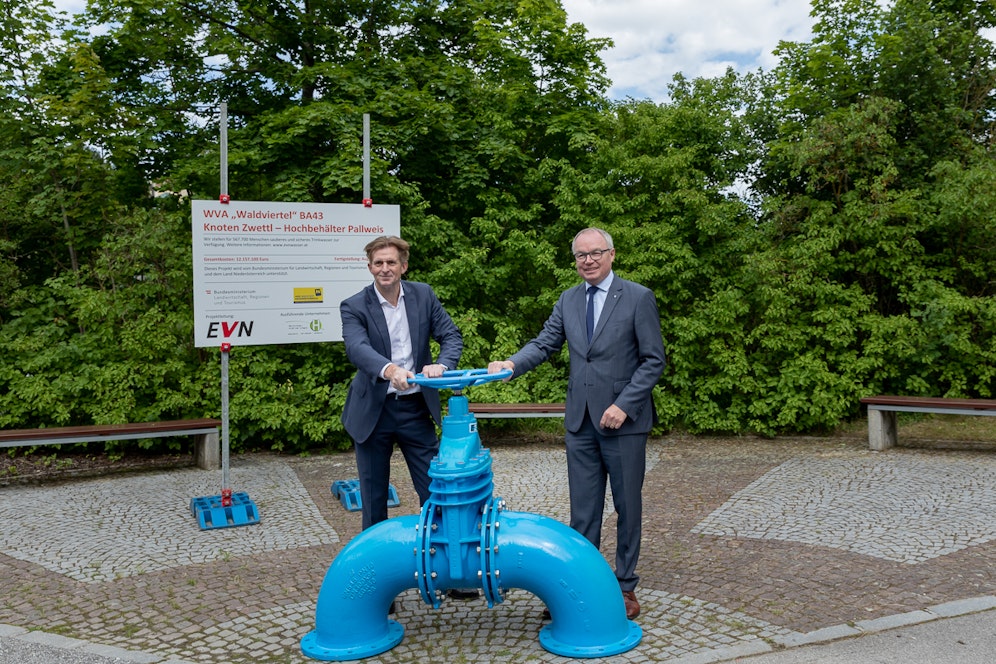 EVN-Vorstand Mittermayer und Landesvize Pernkopf