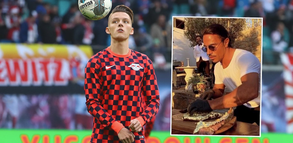 Hannes Wolf war bei Gastronom Gökce (r.).