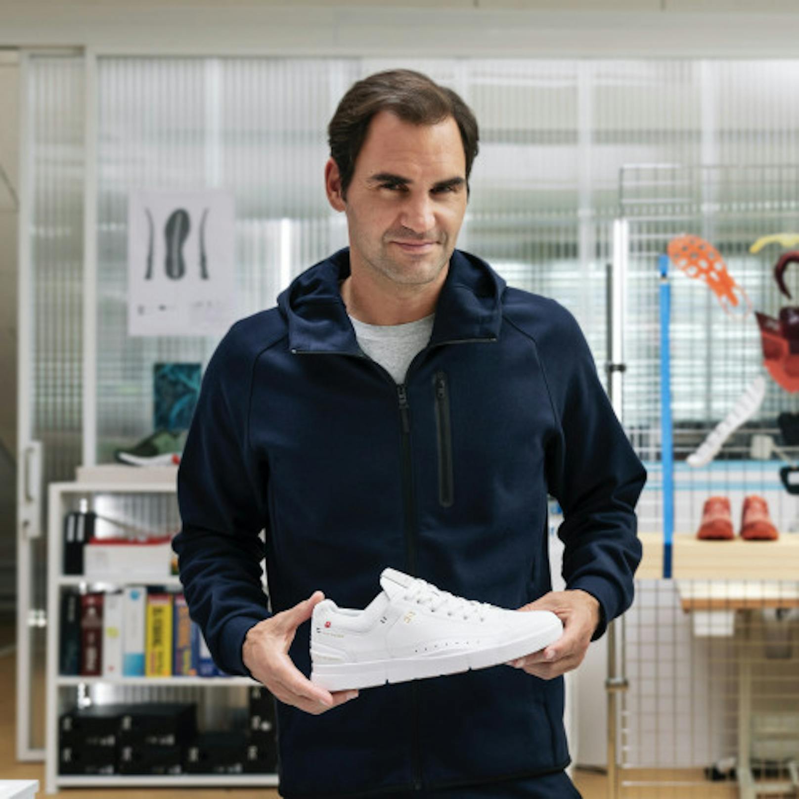 "Das minimalistische Design und der leichtfüssige Komfort von On-Schuhen haben mich schon vor Jahren fasziniert", sagt Federer