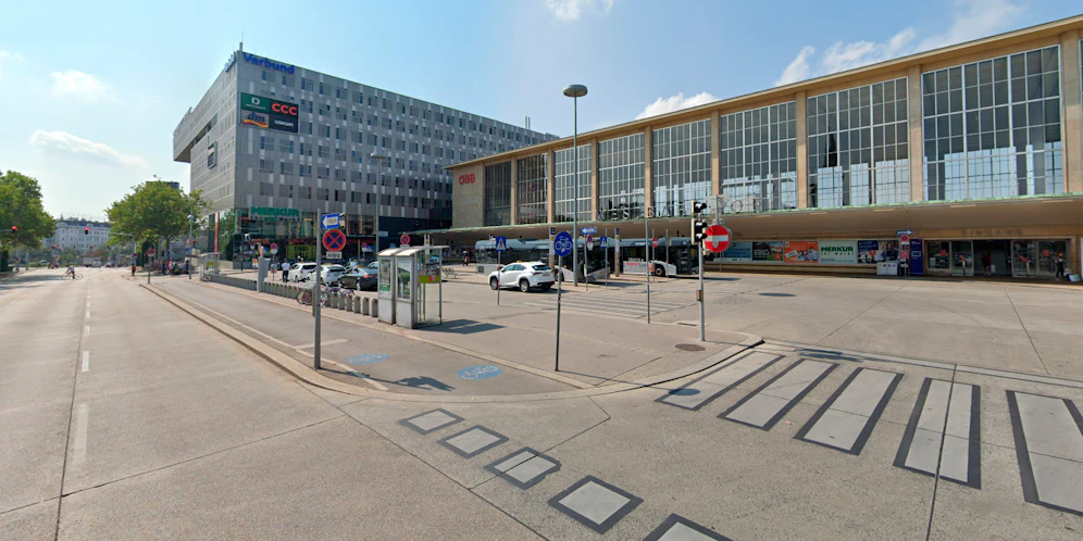 Blick auf den Europaplatz vor dem Wiener Westbahnhof. Symbolbild