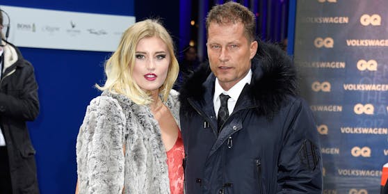 Luna Schweiger mit Papa Til