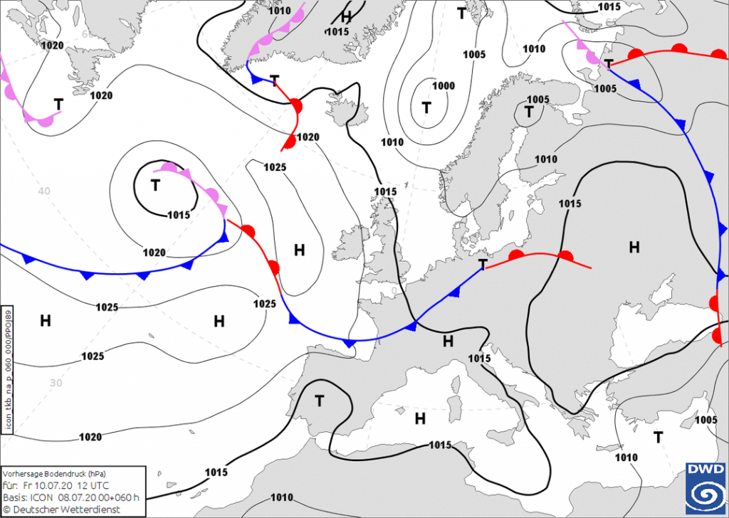 Eine Kaltfront erfasst Österreich