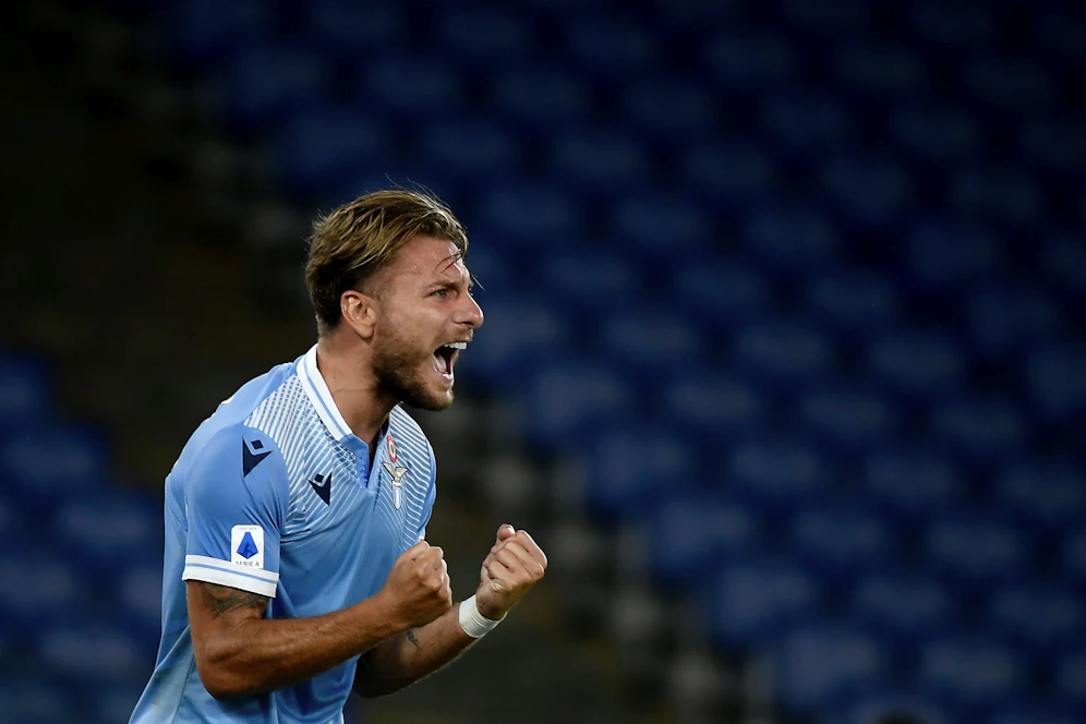 Ciro Immobile jubelt über den Goldenen Schuh.