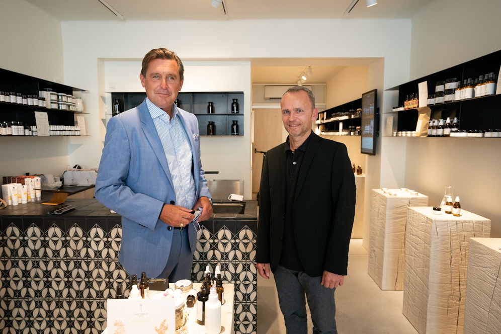 Finanzstadtrat Peter Hanke mit Unternehmer Richard König.