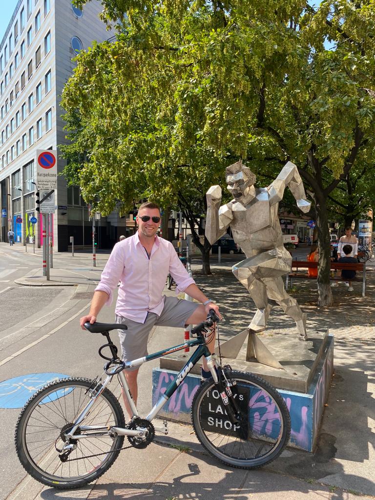 SPÖ-Gemeinderat Marcus Schober bezeichnet sich selber als "Radfahrer von der ersten Stunde an".