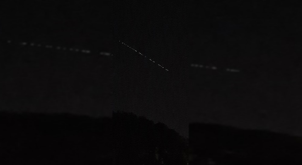 Die Lichterformation war im Osten Österreichs zu sehen