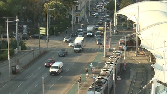 Das Video3-Team dokumentierte am Montag sechs Stunden lang den Verkehr am Gürtel.