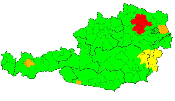 Größtenteils entspannt, aber im Oster gespannt präsentiert sich die aktuelle Unwetterwarnung.
