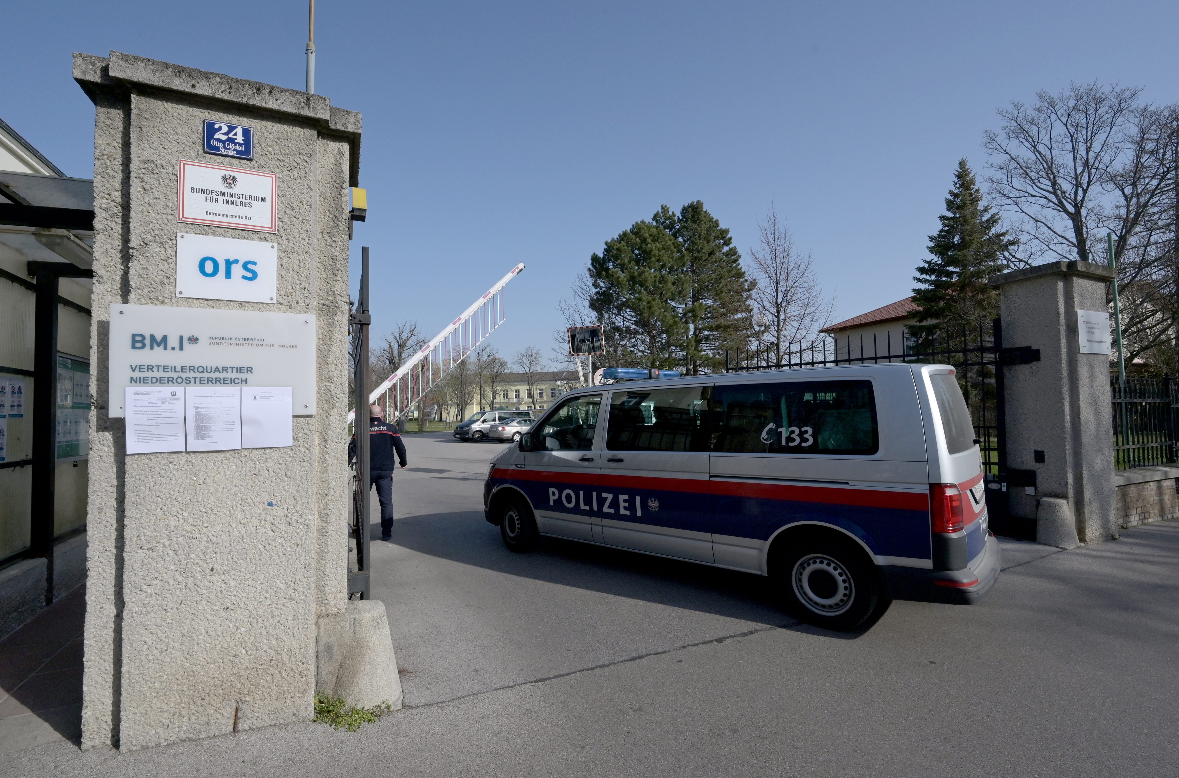 Das Erstaufnahmezentrum in Traiskirchen.