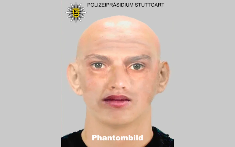 Ein Phantombild soll den mutmaßlichen Täter zeigen.