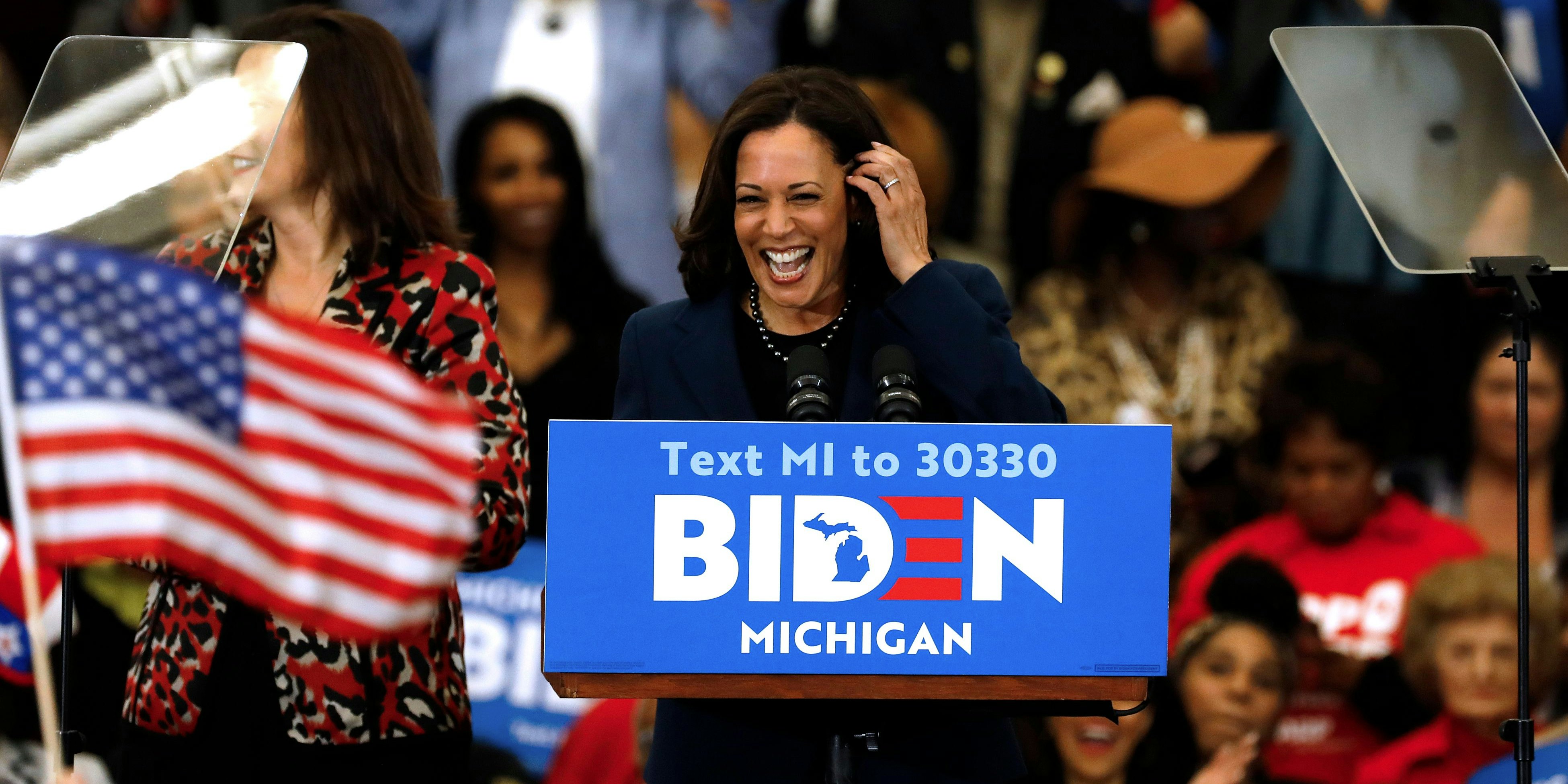 Die demokratische Senatorin Kamara Harris soll an der Seite von Joe Biden als Vize-Präsidentin ins Weiße Haus einziehen. 