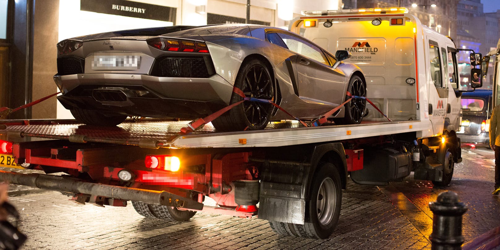 Der Lamborghini wurde sichergestellt.