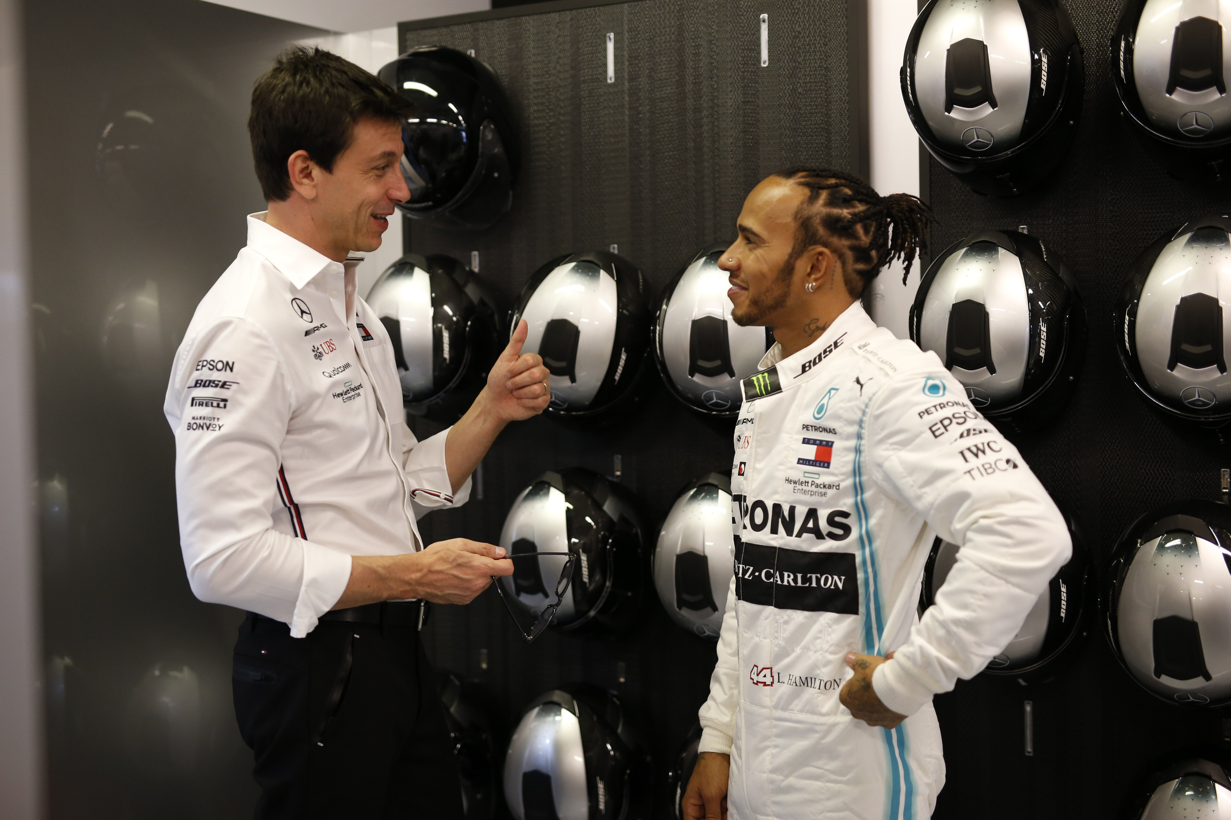 Toto Wolff, Lewis Hamilton