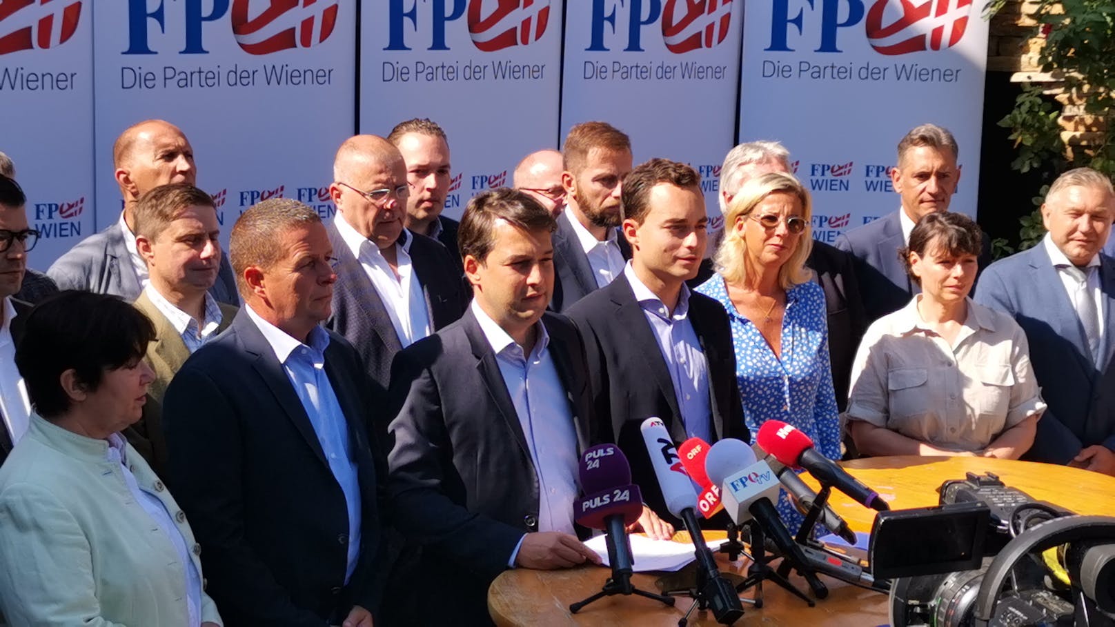 FP Wien stellt ihre Kandidaten für Wien-Wahl vor (12. August 2020)