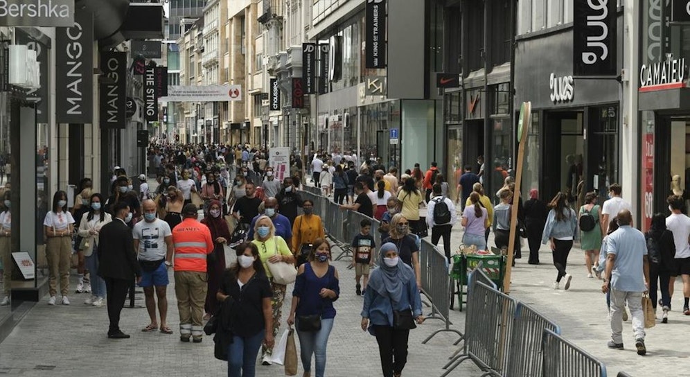 In Brüssel muss ab sofort in der Öffentlichkeit eine Maske getragen werden.