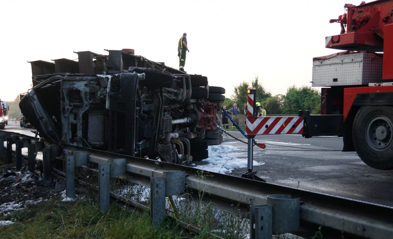 Auf der Westautobahn bei Amstetten ist es am Mittwoch zu einem Verkehrsunfall gekommen.