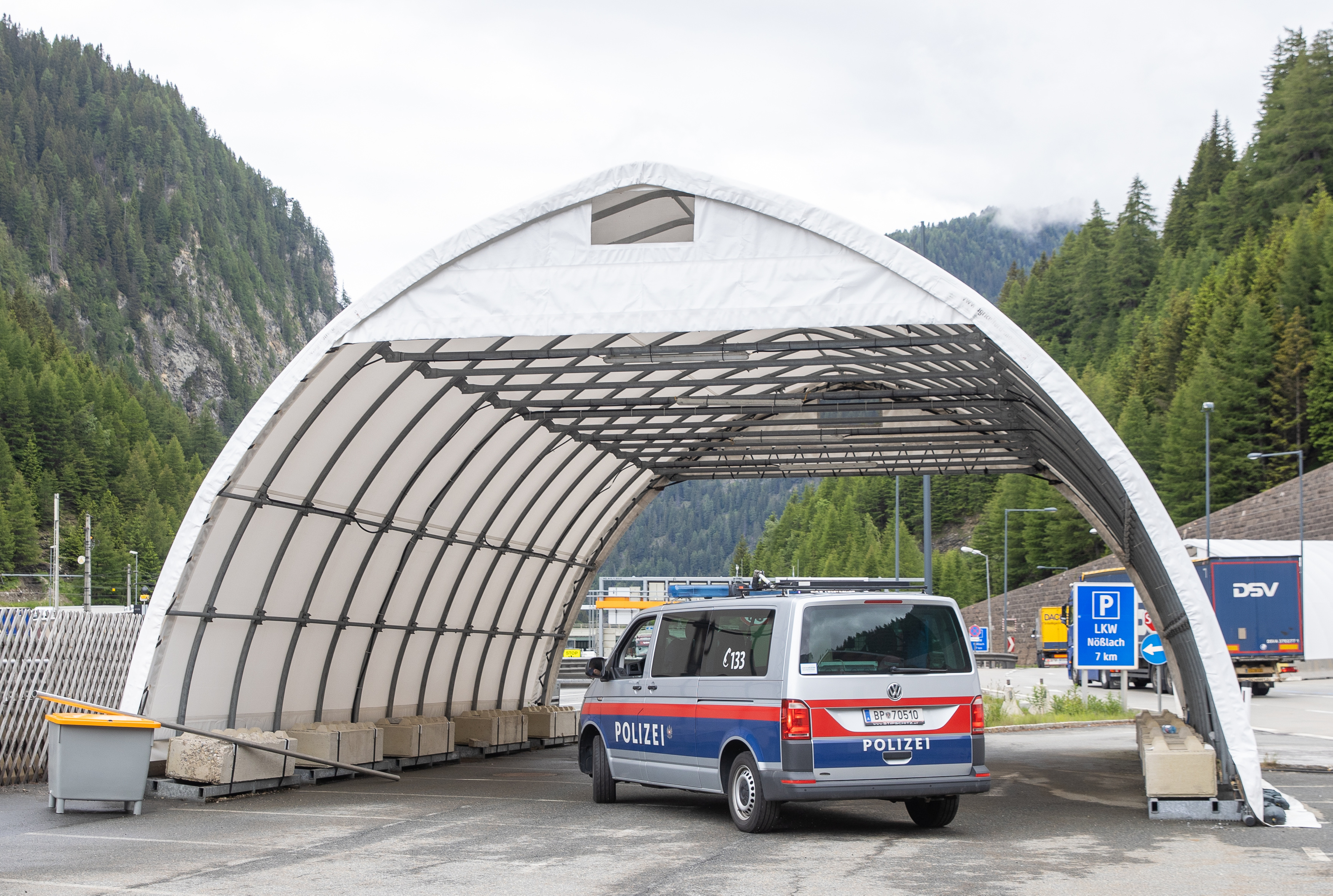 Polizeikontrollen am Brenner im Juni.
