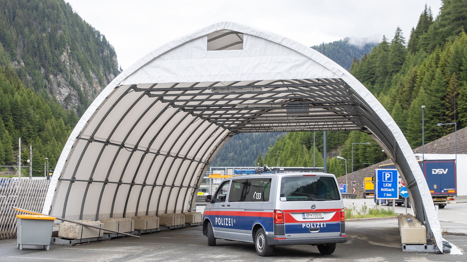 Polizeikontrollen am Brenner im Juni.