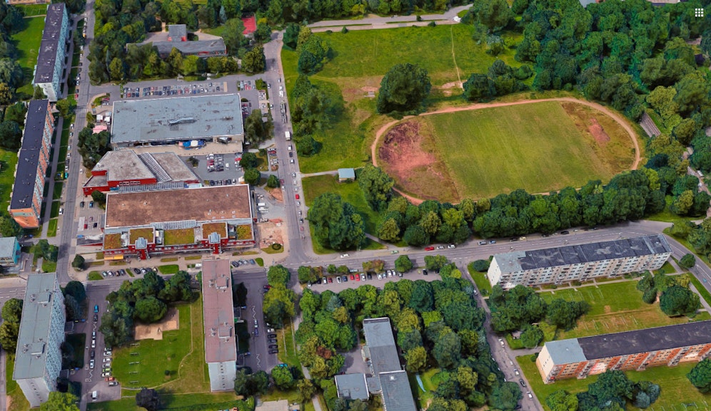 Der Vorfall ereignete sich in einem Gebüsch nahe diesem Einkaufszentrum