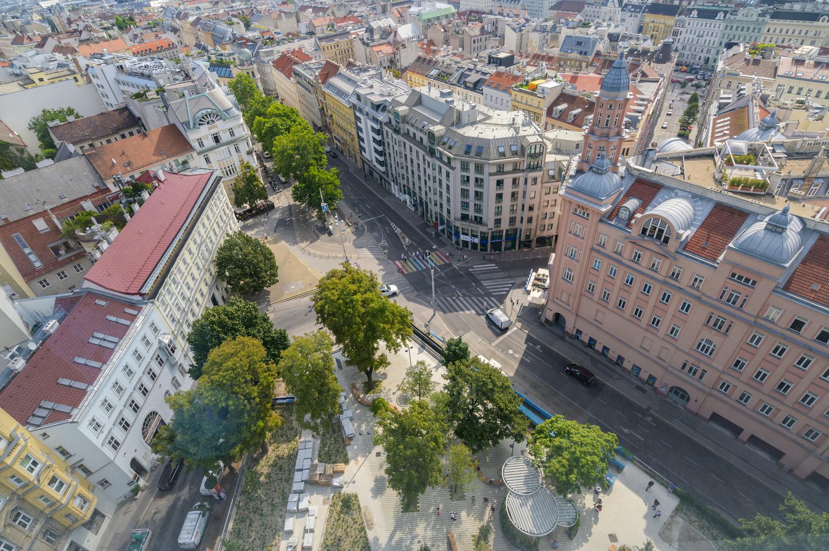 Der Coolspot ist die neueste aus einer ganzen Reihe an grünen Inseln, die in Wien zur Erholung der Bevölkerung geschaffen wurden.