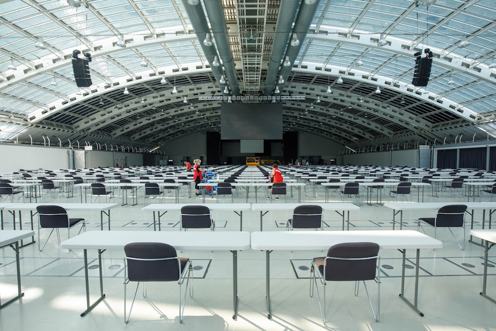 Im Designcenter finden die Tests statt. Unter besonderen Sicherheitsvorkehrungen.