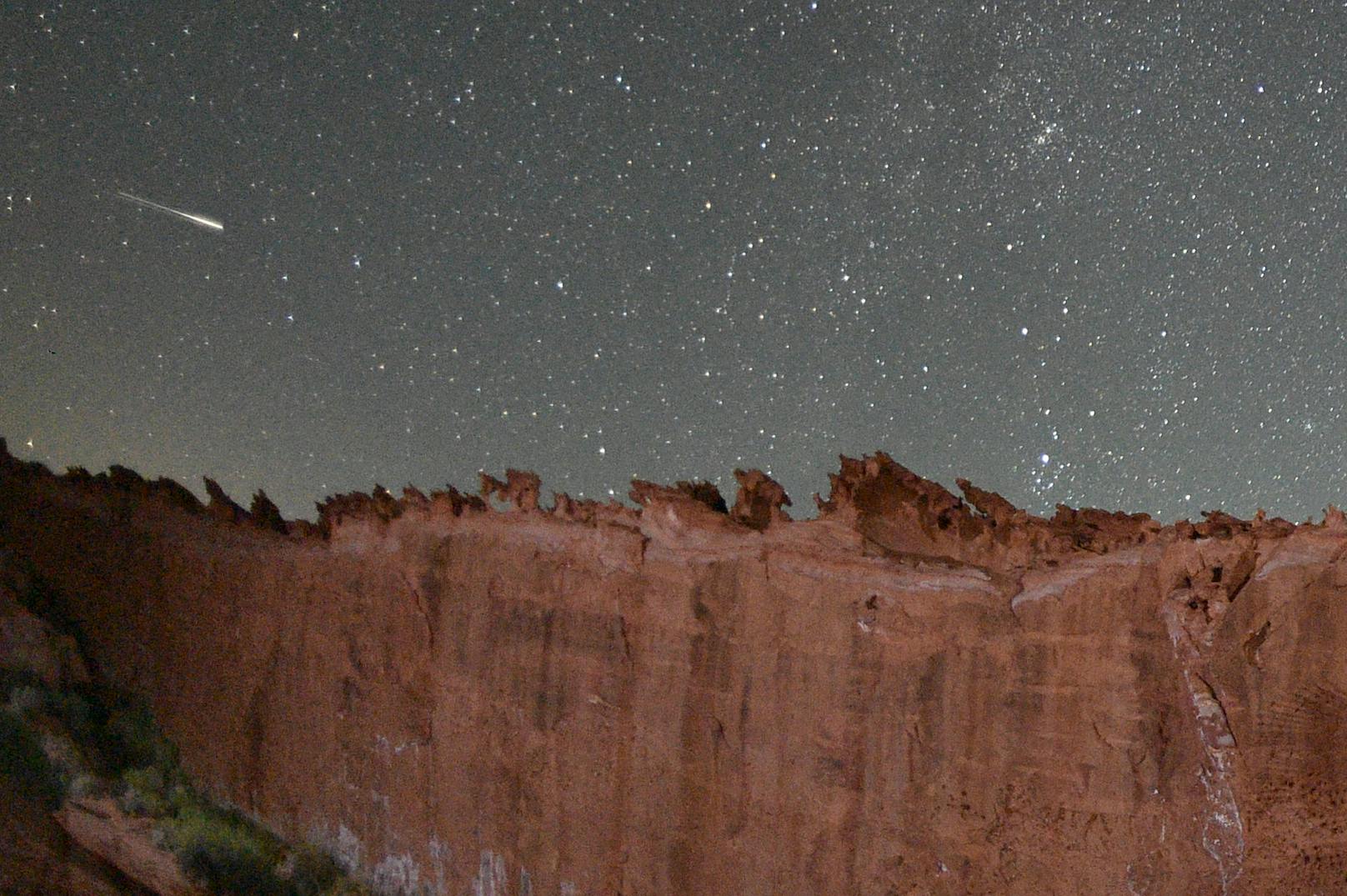 <strong>Die schönsten Fotos des Perseiden-Sternschnuppen-Regens zum Durchklicken:</strong> Dieses Bild wurde am 12. August im Gold Butte National Monument, Nevada (USA), aufgenommen