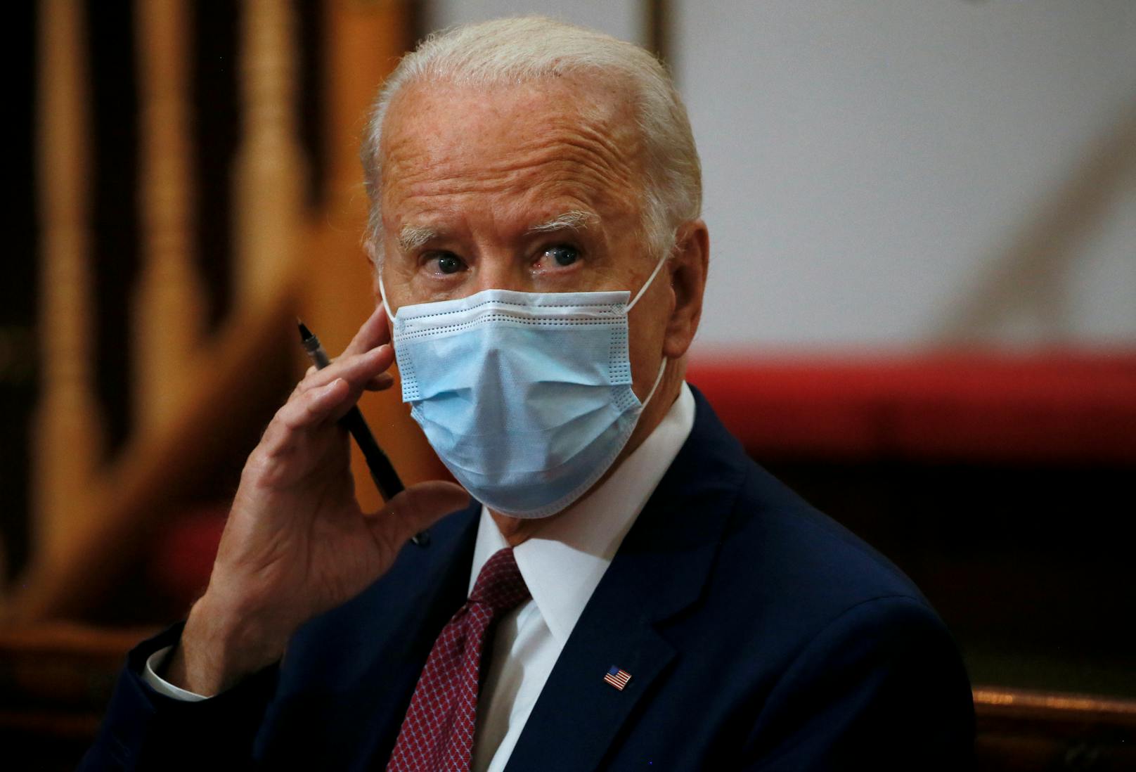 Präsidentschaftskandidat Joe Biden ist ein Fan von Masken.