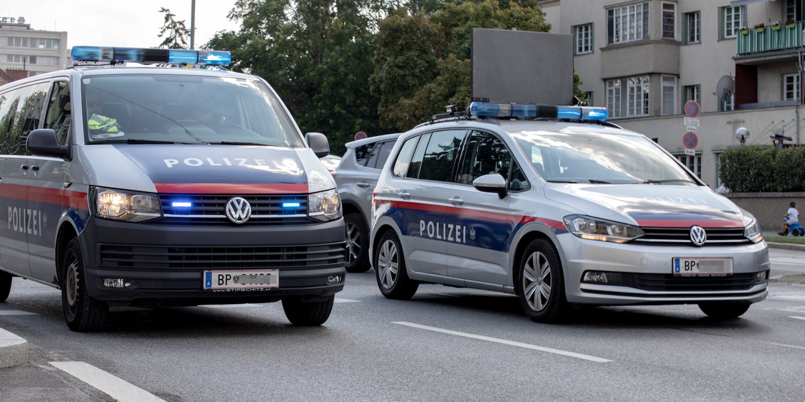 Wiener Polizeifahrzeuge im Einsatz. (Symbolfoto)
