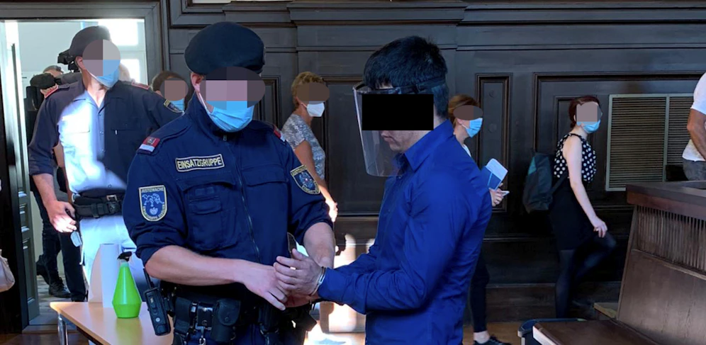 Angeklagter vor Gericht