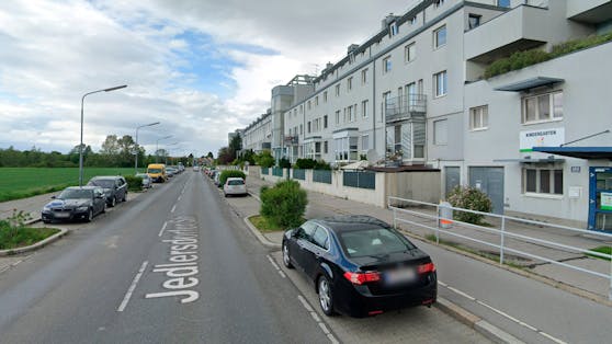 Blick in die Jedlersdorfer Straße in Wien-Floridsdorf. Symbolbild
