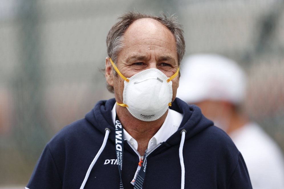 Gerhard Berger verkündet den BMW-Abschied. 