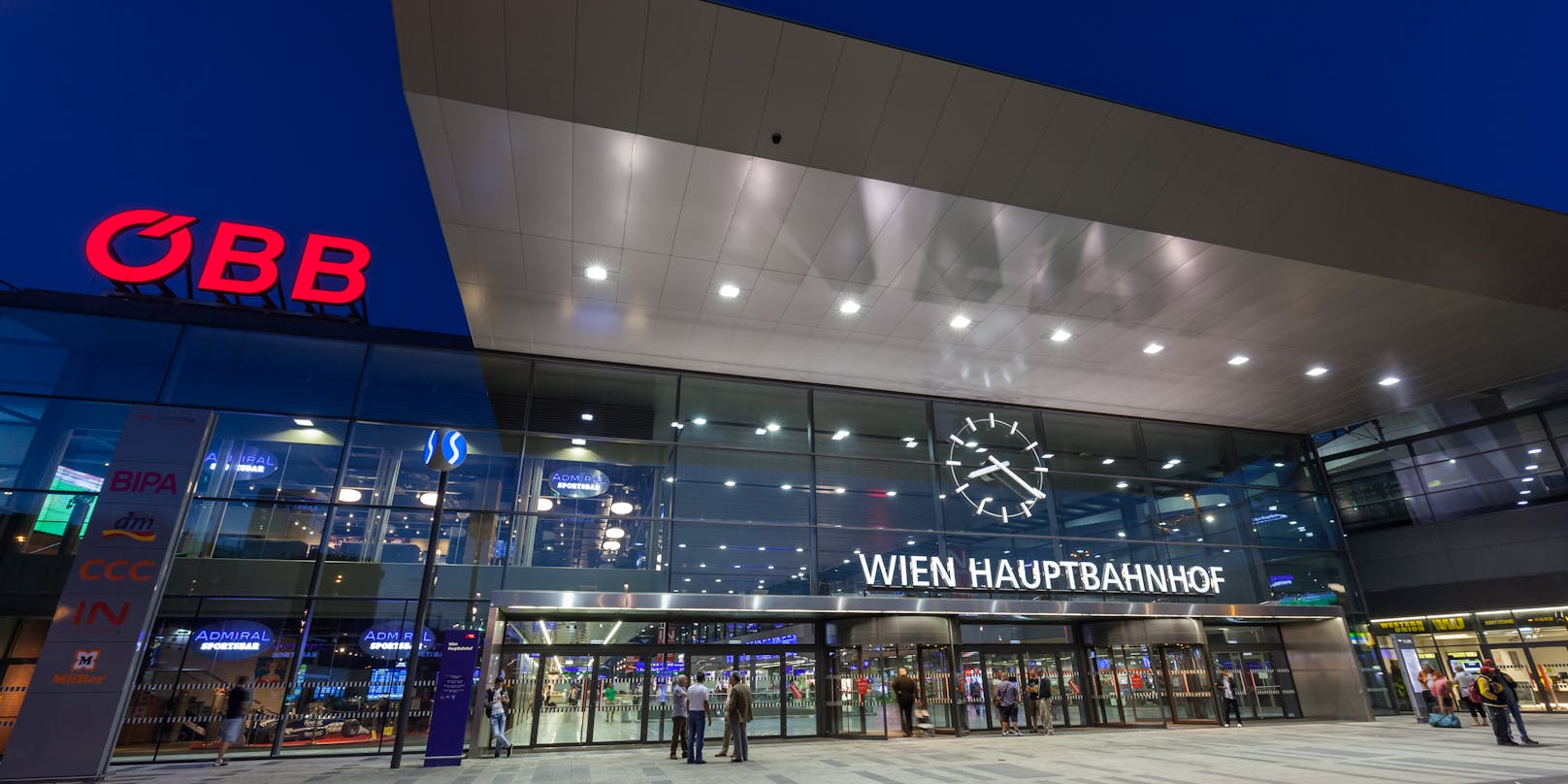 Blick auf den Wiener Hauptbahnhof